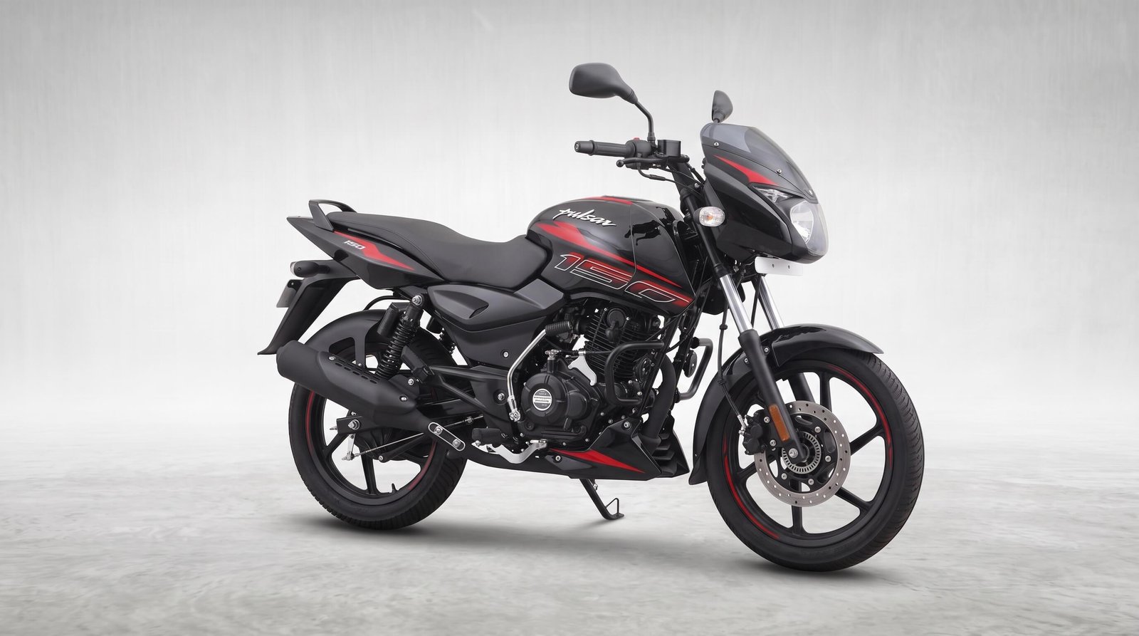 Bajaj Pulsar SD Single Disc 150cc — 2024 Black & Red