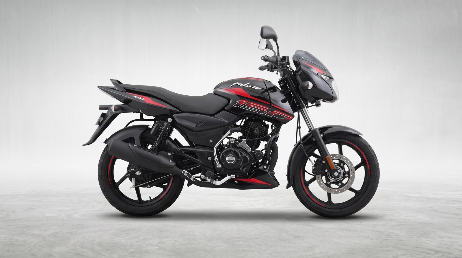 Bajaj Pulsar SD Single Disc 150cc — 2024 Black & Red