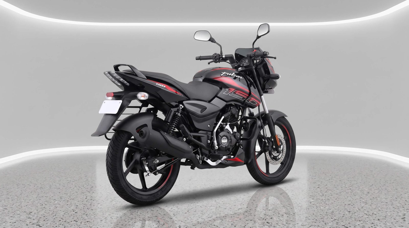 Bajaj Pulsar SD Single Disc 150cc — 2024 Black & Red