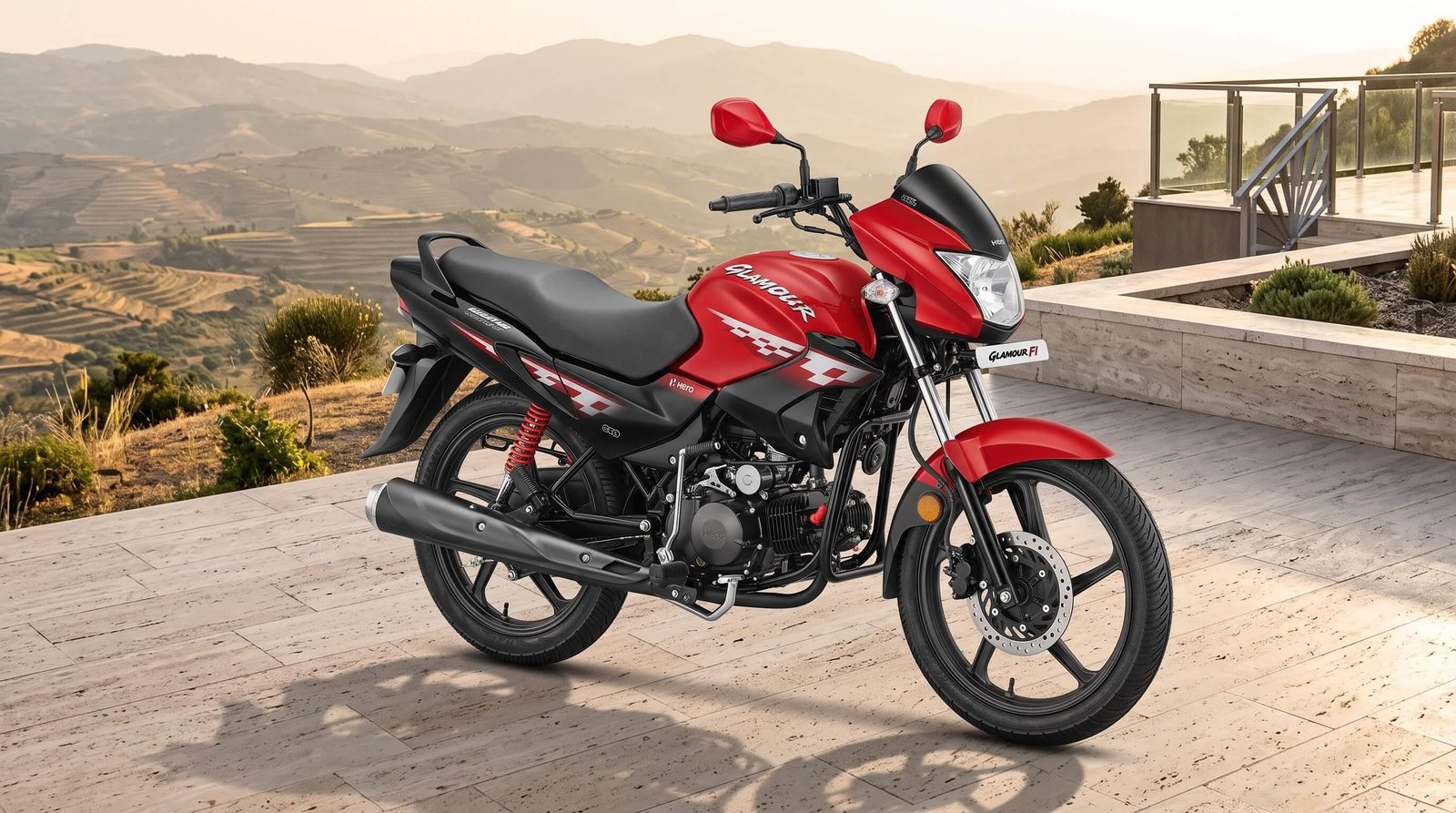 Hero Glamour 125cc — 2024 Red