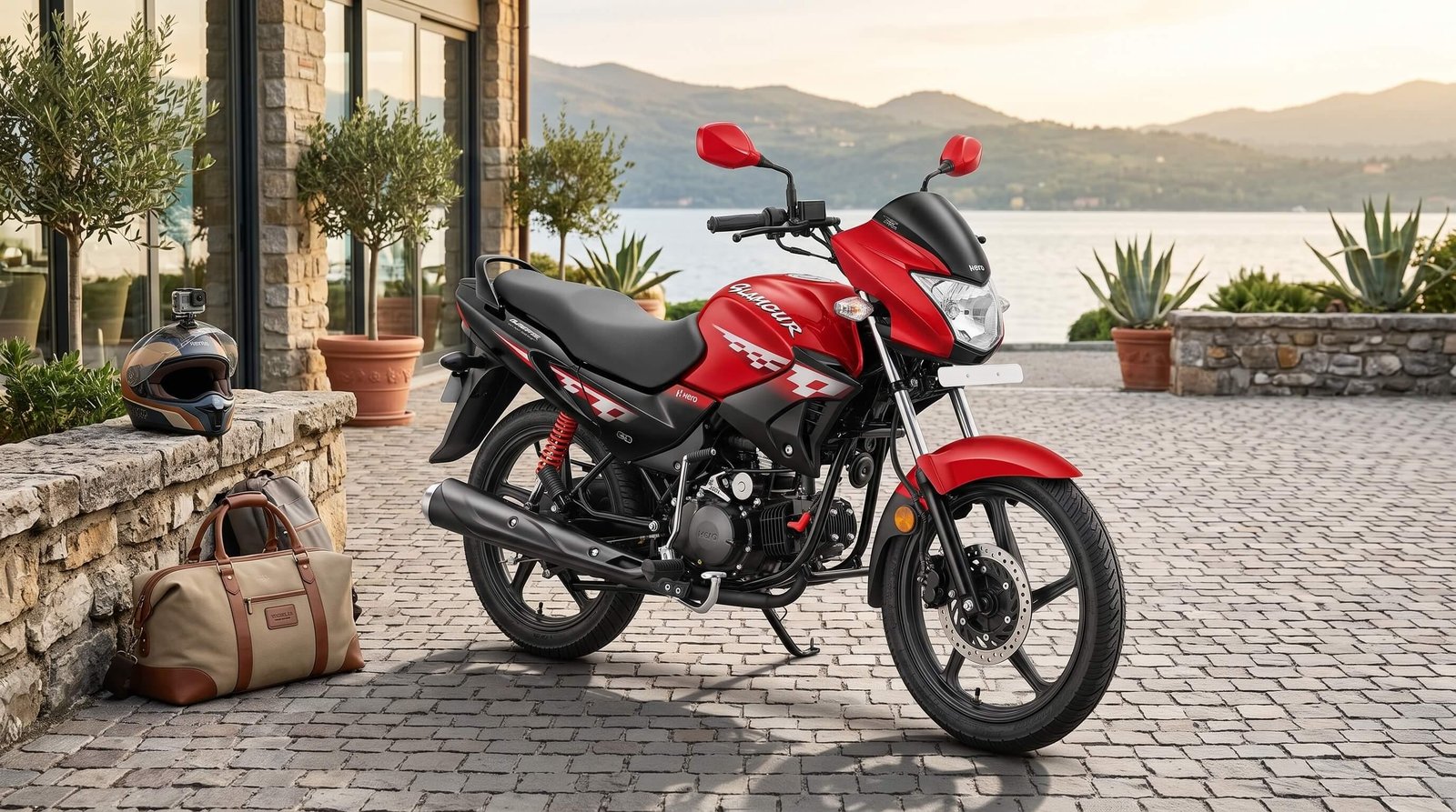 Hero Glamour 125cc Red 2026