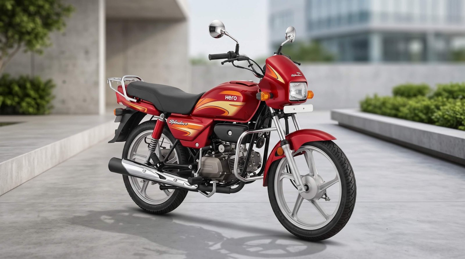 Hero Splendor Plus 100cc — 2018 Red