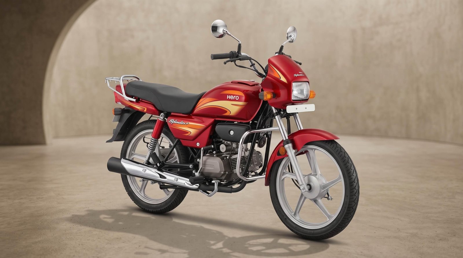 Hero Splendor Plus 100cc — 2018 Red
