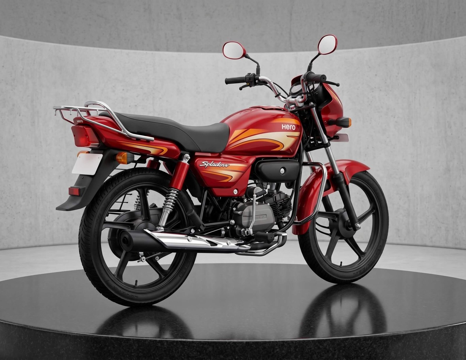 Hero Splendor Plus 100cc — 2018 Red