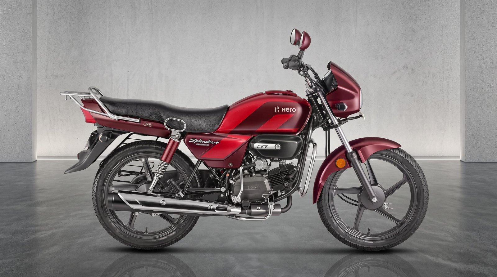 Hero Splendor Plus 100cc — 2025 Red