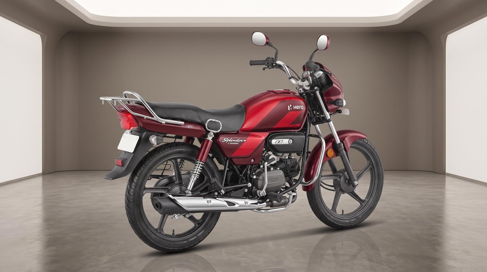 Hero Splendor Plus 100cc — 2025 Red