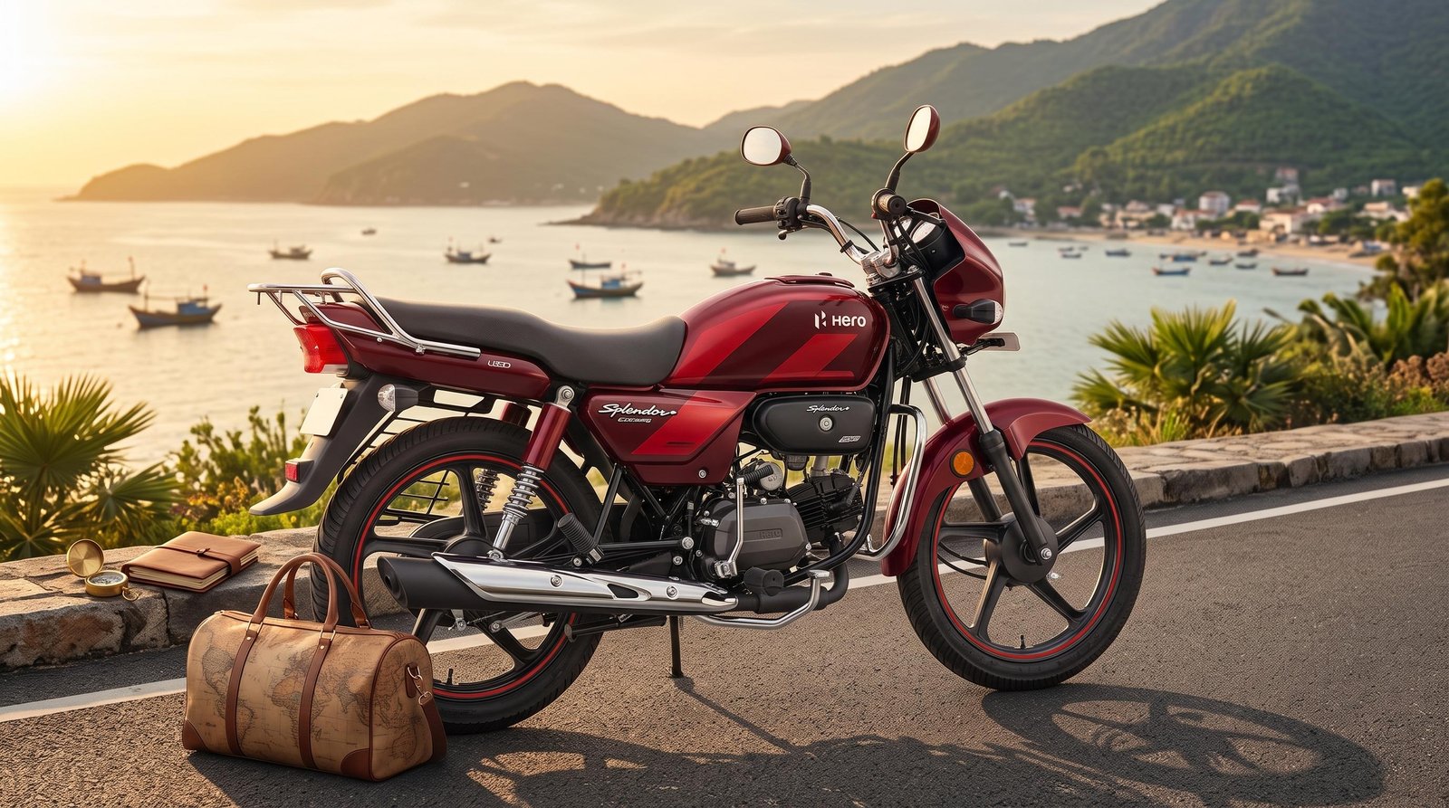 Hero Splendor Plus 100cc — 2025 Red