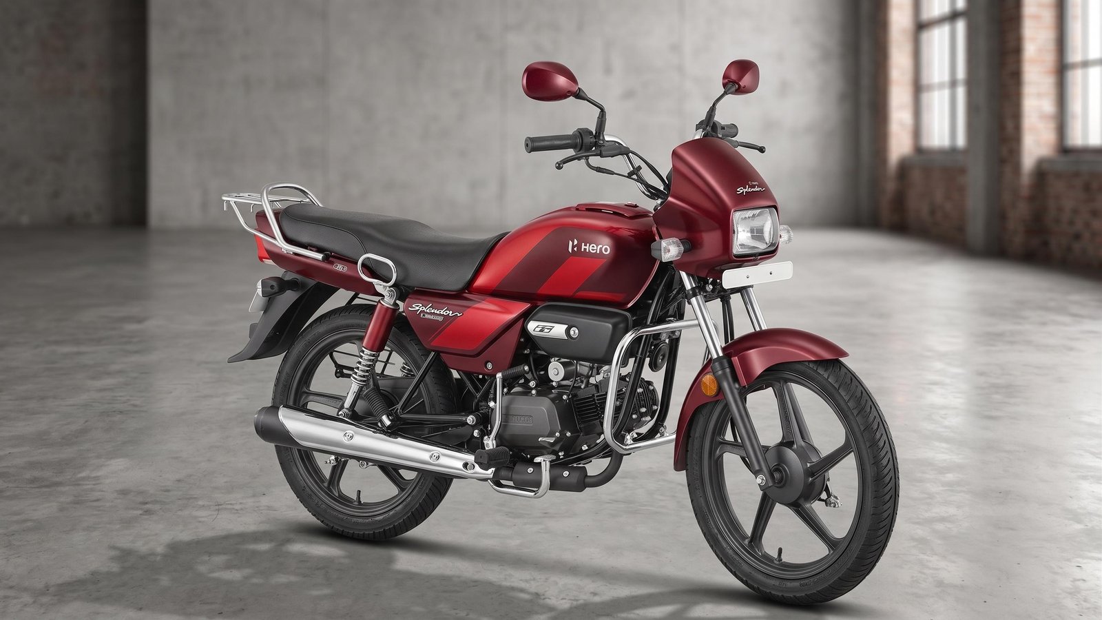 Hero Splendor Plus 100cc — 2025 Red