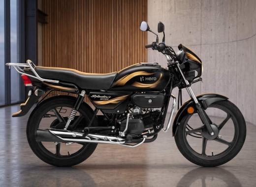 Hero Splendor Plus Digital Meter 100cc — 2024 Black