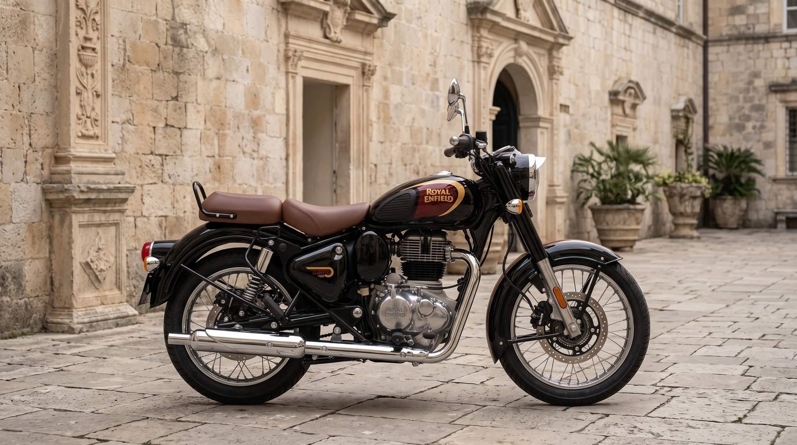 Royal Enfield Classic 350cc — 2025 Halcyon Black