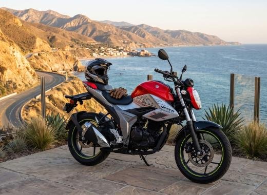 Suzuki Gixxer FI ABS 2024 Silver Orange 155cc