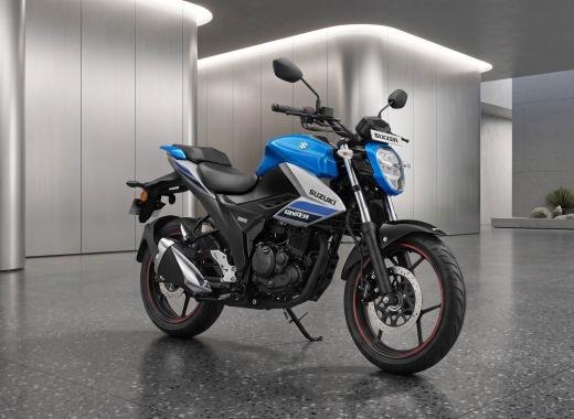Suzuki Gixxer FI Disc 2026 Blue White 155cc