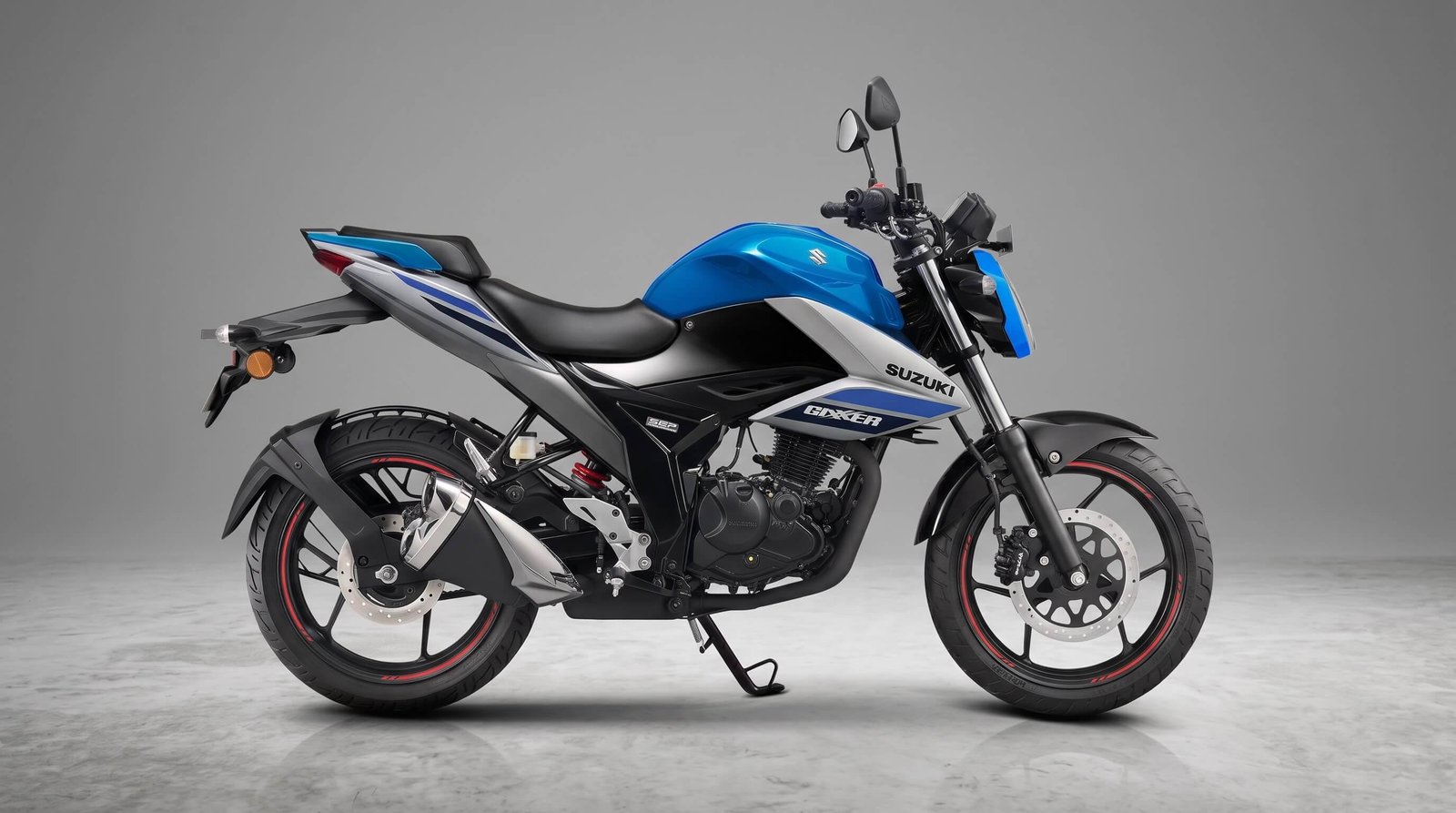 Suzuki Gixxer FI Disc 2026 Blue White 155cc