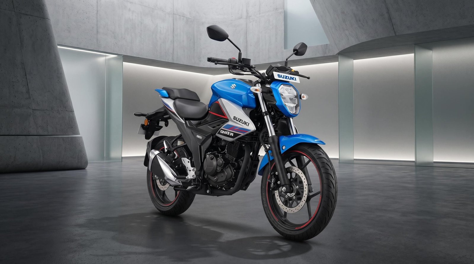 Suzuki Gixxer FI Disc 2026 Blue White 155cc