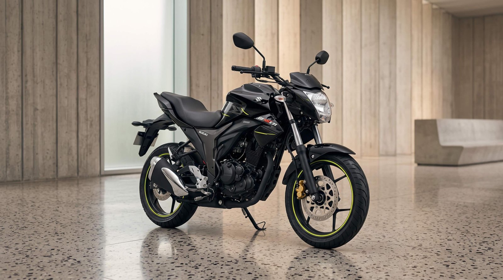 Suzuki Gixxer Monotone 2026 Black Green 155cc