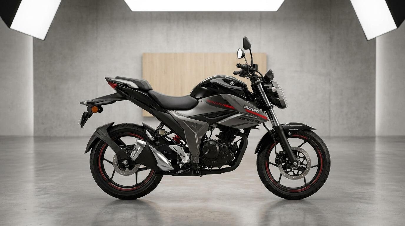 Suzuki Gixxer FI Disc V4 — 155cc, 2026 Black/Grey