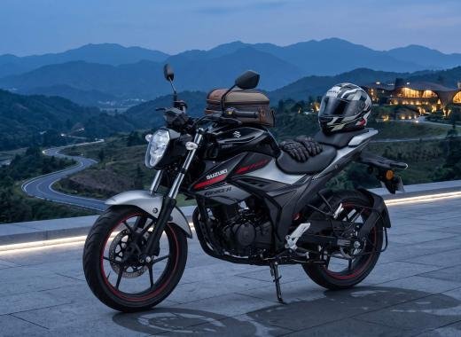 Suzuki Gixxer FI Disc V4 — 155cc, 2026 Black/Grey