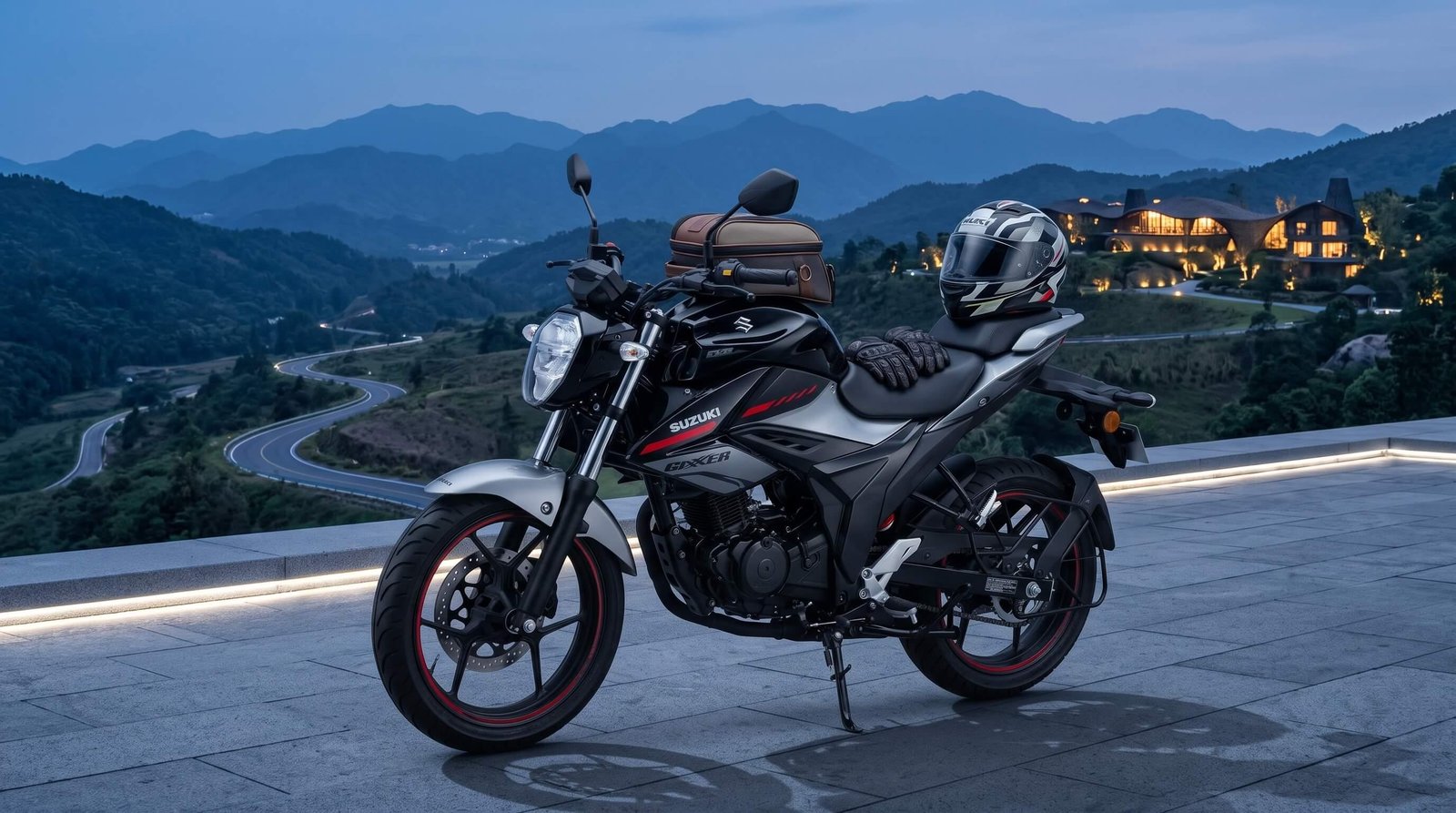 Suzuki Gixxer FI Disc V4 — 155cc, 2026 Black/Grey