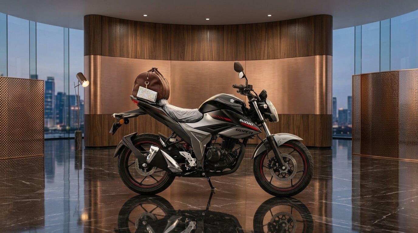 Suzuki Gixxer FI Disc V4 — 155cc, 2026 Black/Grey