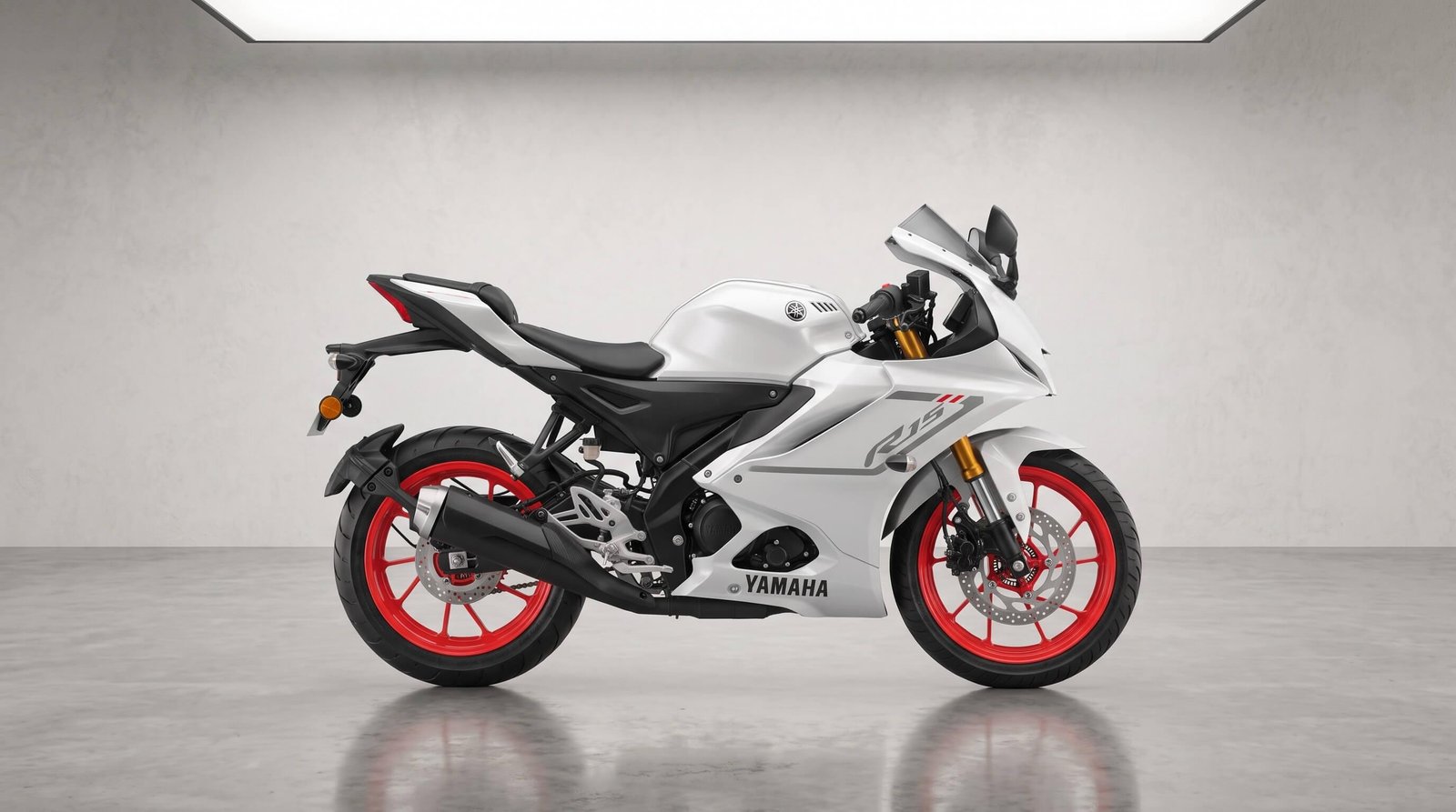 Yamaha R15 V4 R3 Graphics 155cc — 2026 White