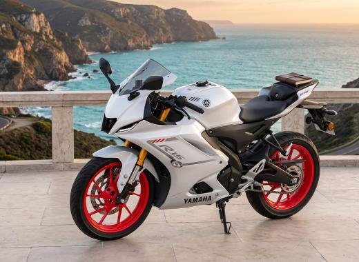 Yamaha R15 V4 R3 Graphics 155cc — 2026 White