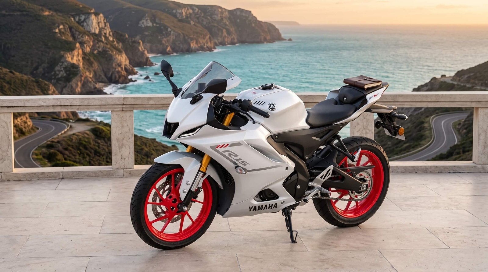 Yamaha R15 V4 R3 Graphics 155cc — 2026 White