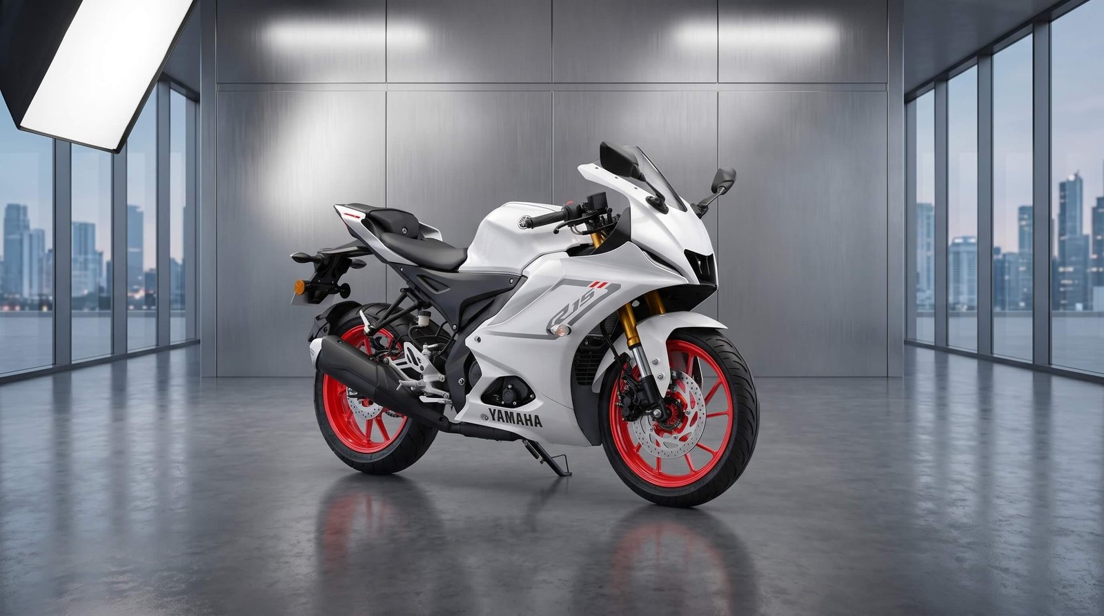 Yamaha R15 V4 R3 Graphics 155cc — 2026 White